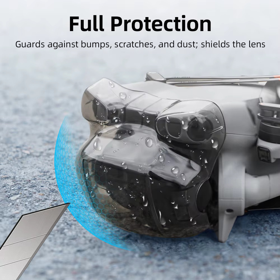 BRDRC Objektivdeckel für DJI Mini 5 Pro Drohne, transparenter Kamera-Schutz und Gimbal-Sperre mit Propeller-Fixierer - Bild 2
