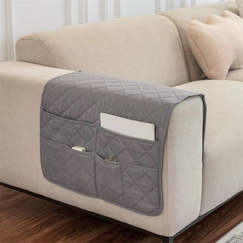 Yupartex Sofa Armlehnenbezug mit Seitentasche in Blau, abnehmbar und waschbar aus Polyester - Bild 2