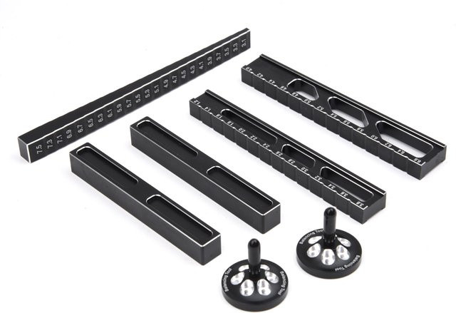 Readytosky RC Auto Messwerkzeug, Chassis Droop Gauge, 1:10, Metall, Schwarz - Bild 1