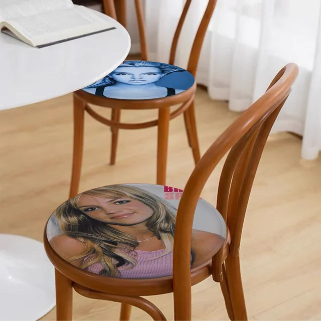 Britney Spears Quadratisches Sitzkissen Rutschfestes Polster aus Schaumstoff für Büro, Esszimmer und Hocker - Bild 1