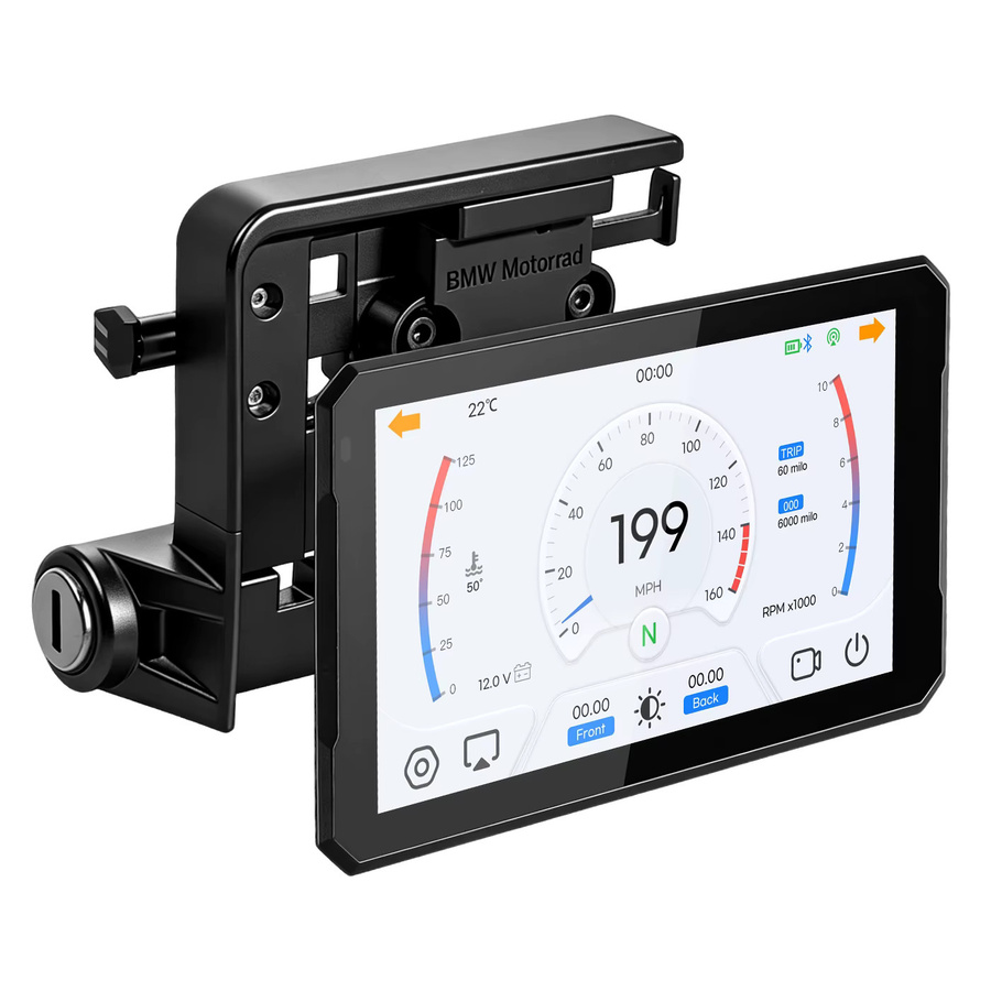 IYING 7 Zoll Motorrad Navi mit Magic Wheel Steuerung, Wireless CarPlay und Android Auto Display, IP68 wasserdicht, Schwarz, kompatibel mit BMW R1200GS R1250GS R1300GS S1000XR - Bild 2