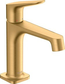 Hansgrohe Axor Citterio M Waschtisch-Einhebelmischer in Brushed Brass mit Pop-up-Abfluss - Bild 1