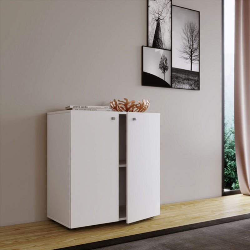 VCM Kommode Vandol V1 in Weiss aus Holzwerkstoff, B/H/T: 39 x 74 x 70 cm - Bild 2