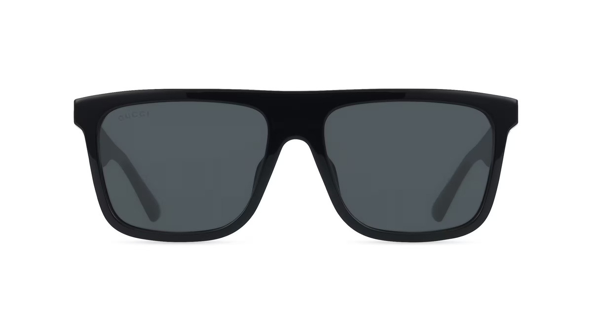 Gucci GG2182S Sonnenbrille, Vollrand, Eckig, Acetat, Schwarz, Herren - Bild 1