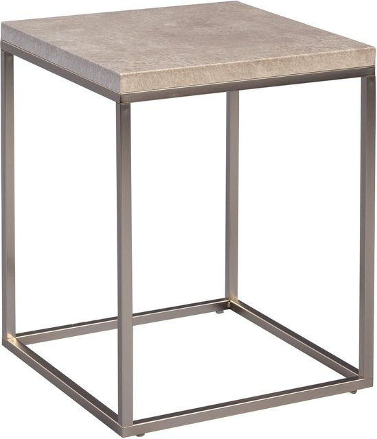 Beistelltisch OLAF M2 KOLLEKTION in Grau mit Betonoptik, B/T/H: 40 x 40 x 52 cm - Bild 1
