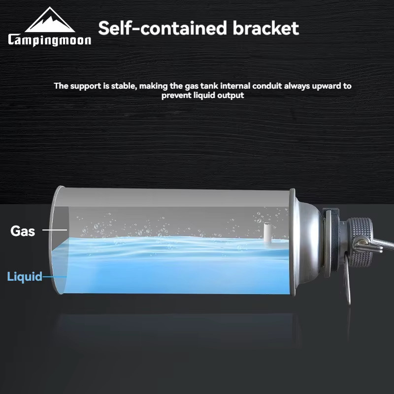 CAMPINGMOON Z37 Erweiterter Pipeline-Adapter in Silber, druckbeständig und flammhemmend für Outdoor-Camping und Kartenöfen - Bild 3