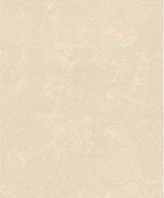 Rasch Vliestapete Factory V Uni in Warmbeige, einfarbig und überstreichbar, Breite: 0,53 m, Länge: 10,05 m - Bild 1