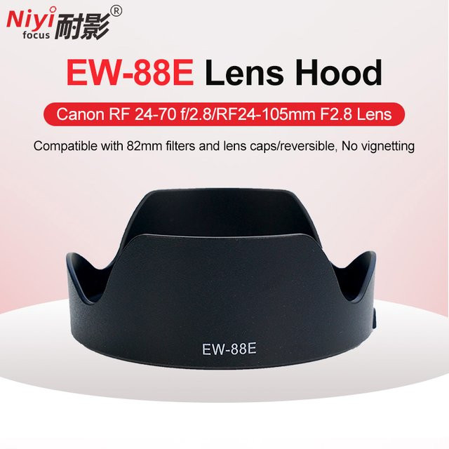 Canon EW-88E Light Shadow Hood Gegenlichtblende für EOS RF 24–70 f/2,8 und RF 24–105 mm F/2,8 in Schwarz - Bild 1