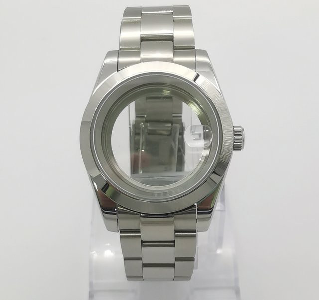 NEITON Uhrengehäuse Edelstahl, Silber, 36mm/39mm, Sapphire Kristall - Bild 1
