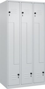 C+P Z-Spind Classic PLUS Spind mit 6 Fächern, Grau, B/H/T: 90 x 185 x 50 cm - Bild 1