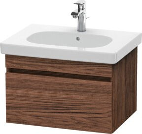 Duravit Waschtischunterschrank DuraStyle in Nussbaum dunkel, wandhängend, 1 Auszug, B: 60 cm, T: 45,3 cm, H: 39,8 cm - Bild 1