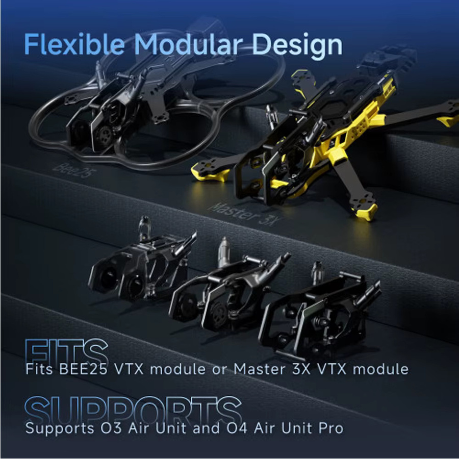 SpeedyBee Master3X Modularer Rahmen, 3-3,6 Zoll RC FPV Racing Drone Freestyle Rahmen - Bild 2