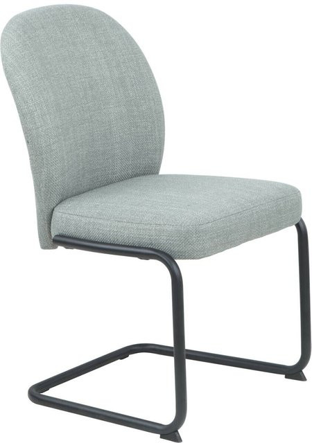 2er-Set Schwingstühle Hela in Mint mit Webstoff und Metallgestell, B/H/T: 53 x 90 x 62 cm - Bild 1