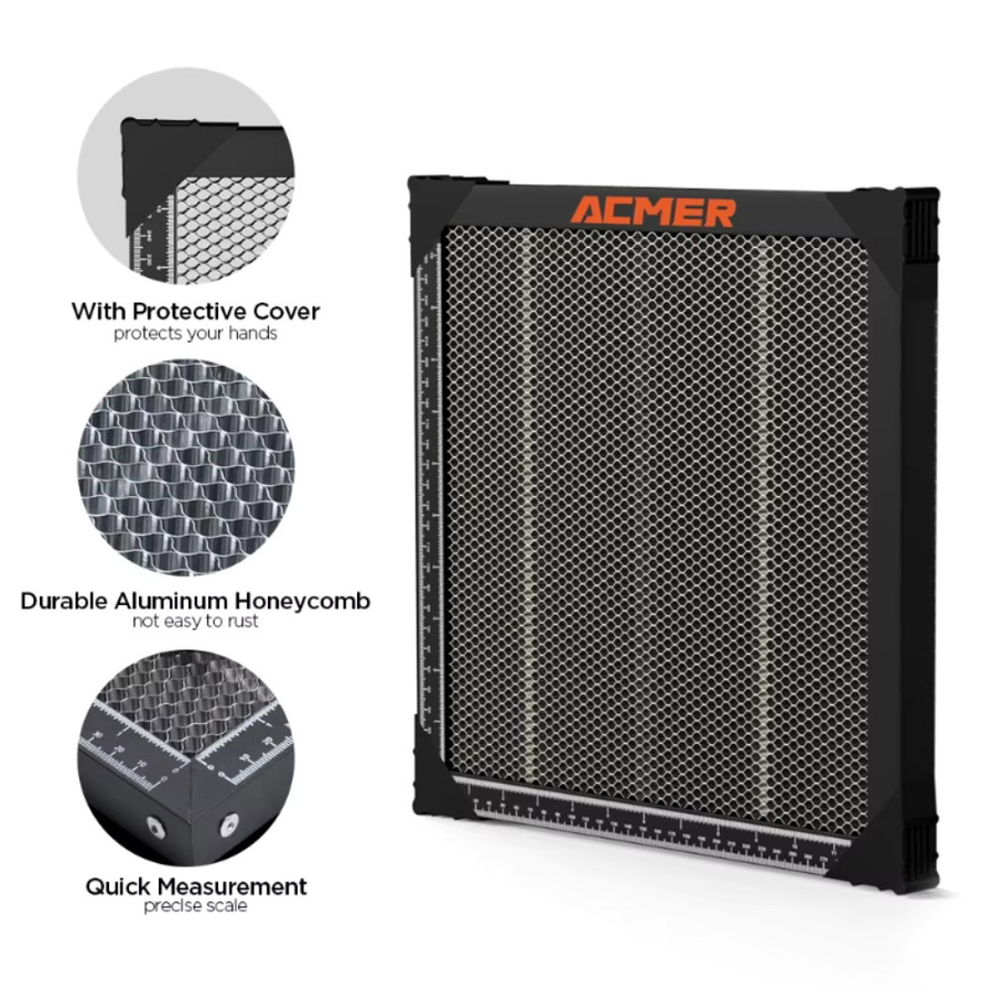 ACMER Laserschneid-Waben-Arbeitstisch für CO2- oder Diodenlasergravur-Schneidemaschinen B/T/H: 300 x 300 x 22 mm, 400 x 400 x 22 mm oder 500 x 500 x 22 mm - Bild 5