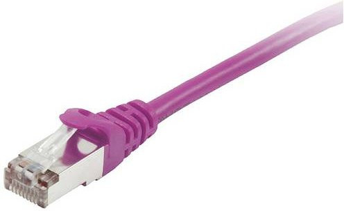 Equip RJ45 Patchkabel CAT 6 S/FTP Ethernet LAN Violett mit vergoldeten Steckkontakten, Länge: 1,00 m - Bild 1