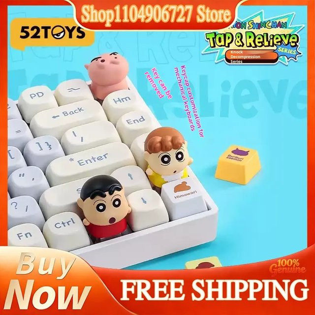 52Toys Crayon Shinchan Keycap Blind Box Sammelfigur, Einzelfigur - Bild 1
