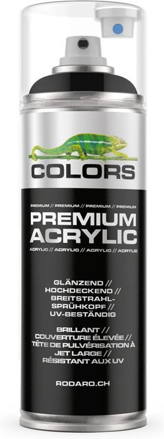 COLORS Premium Acrylic Sprühfarbe Schwarz Glanz 400ml - Bild 1