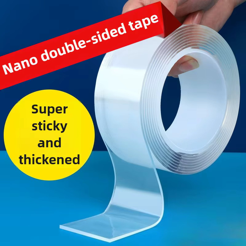 QHSPE Nano-Klebeband doppelseitig, transparentes Acryl-Magic-Tape mit starker Haftung, waschbar und rückstandsfrei - Bild 2