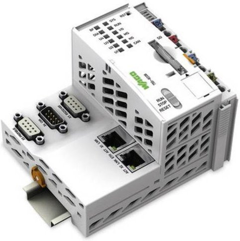 WAGO PFC200 CS 2ETH RS CAN DPM SPS-Controller 750-8208 in Weiß mit Ethernet/LAN - Bild 1