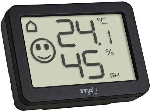TFA Dostmann Thermo-Hygrometer Schwarz 30.5055.01 - Bild 1