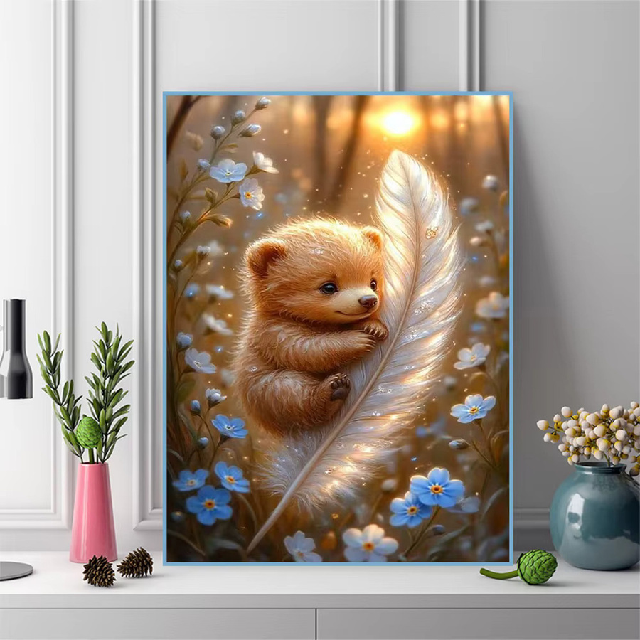 Momoart Diamant-Mosaik Bär, Diamantmalerei, Tiere, Mehrfarbig - Bild 3