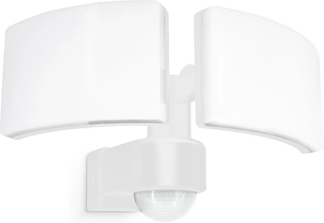 SSC-LUXon NORSU LED Außenstrahler Doppelkopf mit Bewegungsmelder und Dämmerungssensor, IP65, Weiß - Bild 1