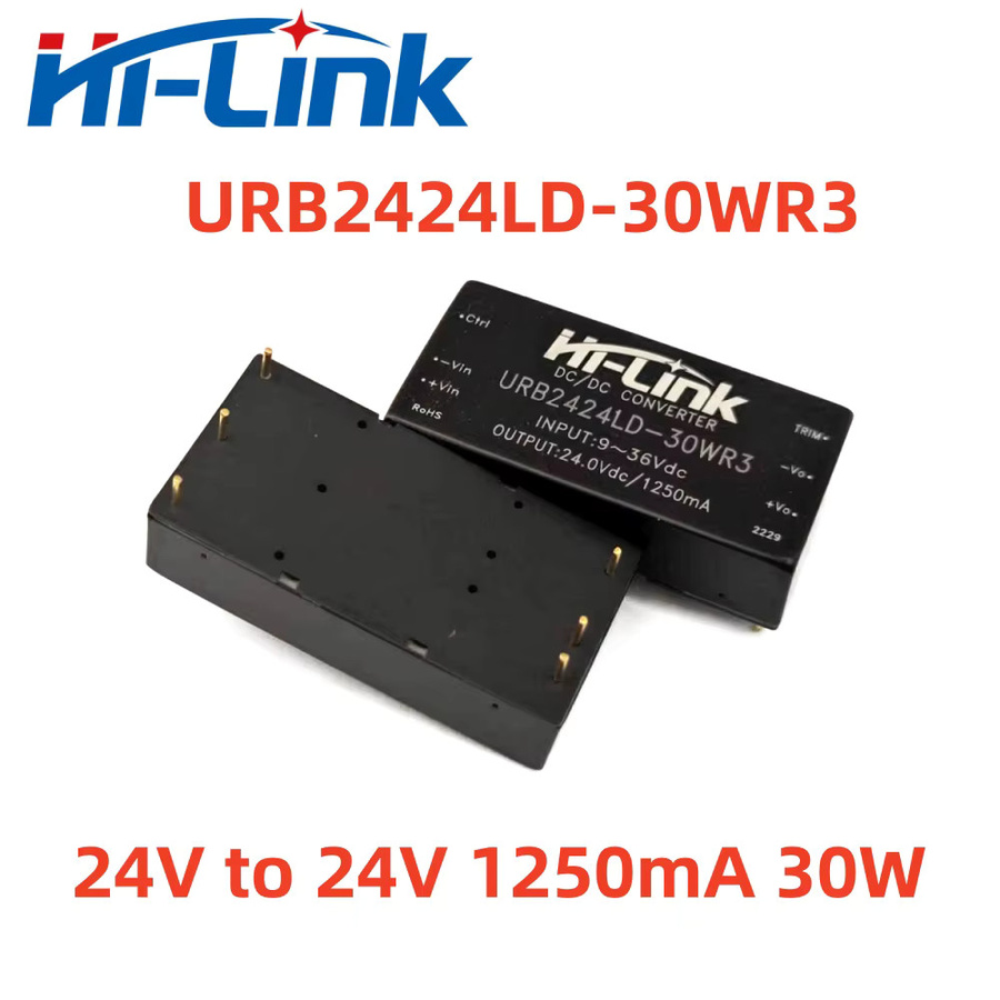 Hilink URB2405LD-30WR3 URB2412LD-30WR3 DC-DC-Stromversorgungsmodul Isolations-Leistungswandler Schwarz - Bild 2