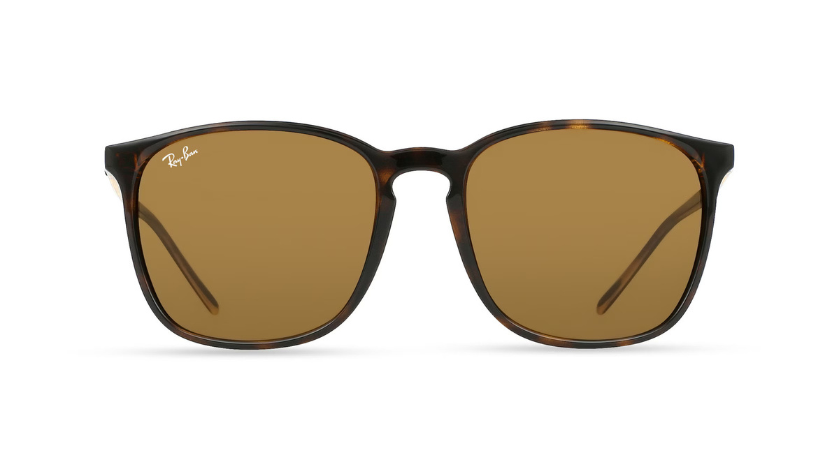 Ray-Ban RB 4387 Sonnenbrille, Vollrand, quadratisch, Kunststoff, Unisex, braun - Bild 1