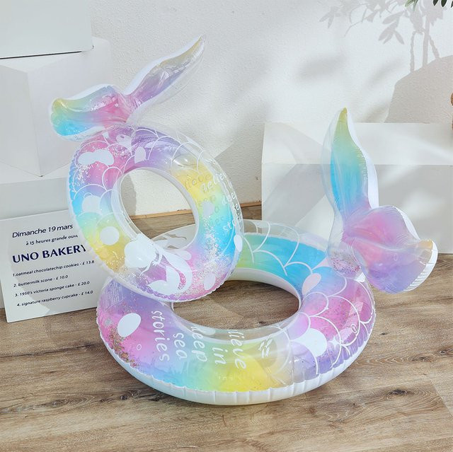 Aufblasbarer Pool Float Ring von Rooxin für Erwachsene in Multicolour - Bild 1