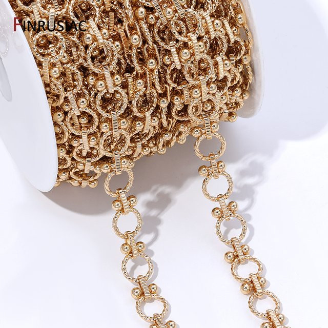 FINRUSIAC Kabelkette, 14K vergoldetes Messing, Unisex - Bild 1