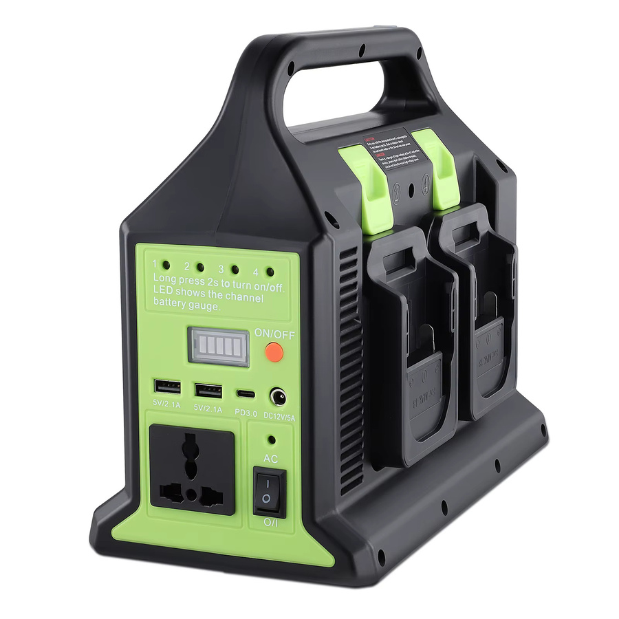 Makita 350 W Wechselrichter Akku-Adapter für 18 V Akkus, DC 18 V auf AC 220–230 V mit 4 Anschlüssen und LED-Licht, Schwarz - Bild 7