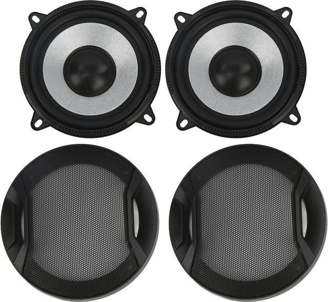 Aimo Auto-Audio-Hochtöner Lautsprecher Set, 2 Stück, 89dB, 4 Ohm, Schwarz und Grau - Bild 1