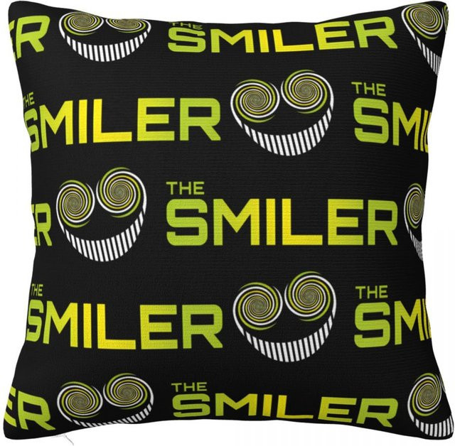 Quadratische Kissenbezüge The Smiler Alton Towers Resort Park aus Polyester in Schwarz, B/T/H: 40 x 40 x 40 cm - Bild 1