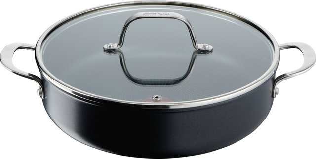 JAMIE OLIVER BY TEFAL Home Cook Aluminium-Servierpfanne mit Antihaftbeschichtung, Schwarz, Durchmesser: 30 cm - Bild 1