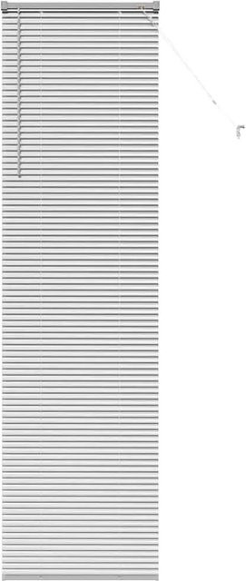 vidaXL Balkenjalousien mit Vorhängen aus Aluminium in Silber, B/H: 55 x 220 cm - Bild 1