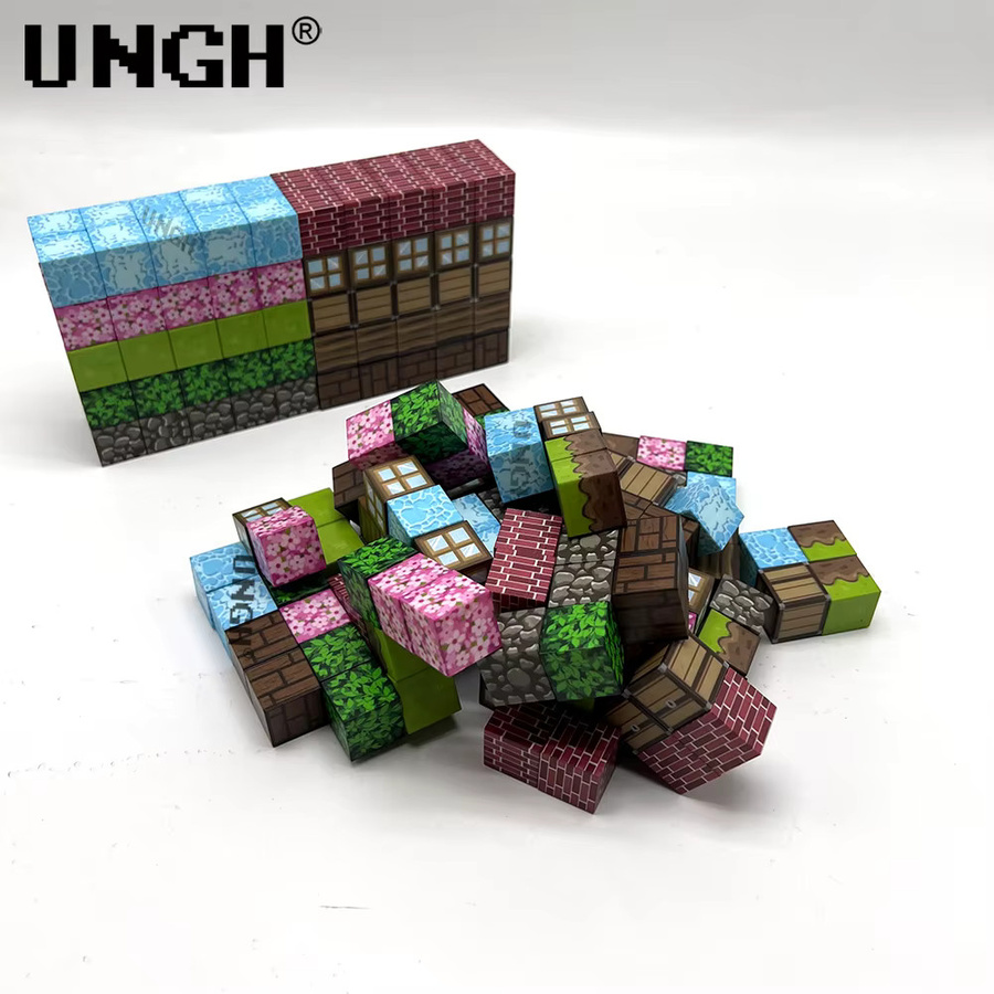 UNGH Magnetischer Block Baustein Magnet Puzzle, Bunt / Mehrfarbig, Lernspielzeug - Bild 4