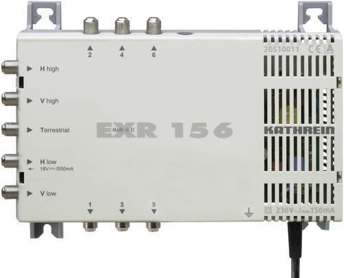 Kathrein EXR 156 Multischalter mit Netzteil, 5 Eingänge (4 SAT/1 terrestrisch), beige - Bild 1