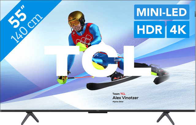 TCL 55 Zoll QD Mini-LED C61K 4K UHD Smart Fernseher in Schwarz (Modell 2025) - Bild 1