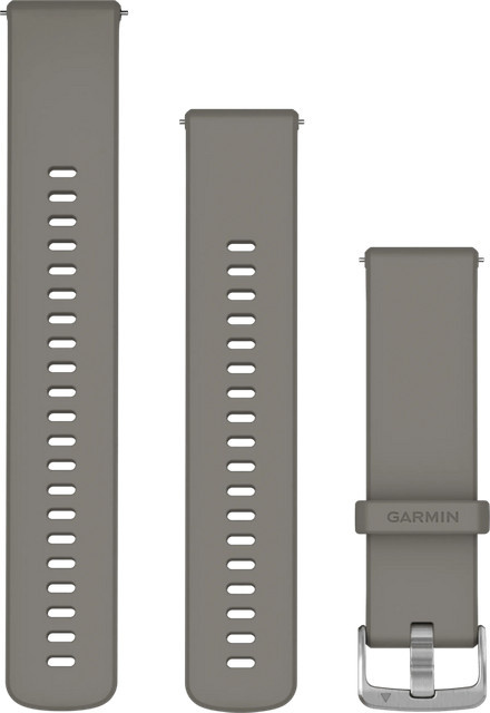 Garmin Uhrenarmband Silikon, Grau/Silber, 22 mm, Unisex - Bild 1