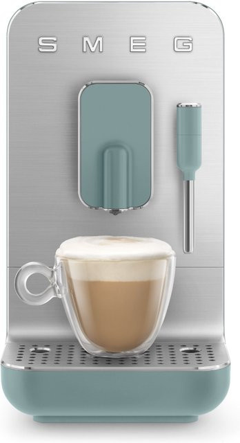 Smeg Kaffeevollautomat BCC12EGMEU in Green, mit Edelstahl-Mahlwerk, 19 bar, Dampflanze und Heißwasserfunktion, 1,4 l - Bild 1