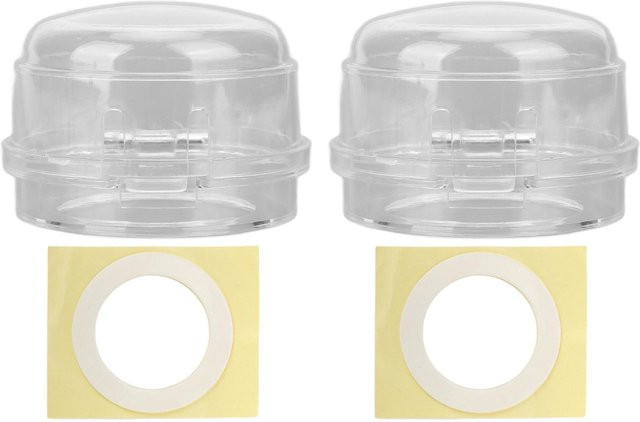 CosyHome Kindersichere Gasherd-Knopfabdeckungen aus Polypropylen, 2 Stück, Transparent - Bild 1