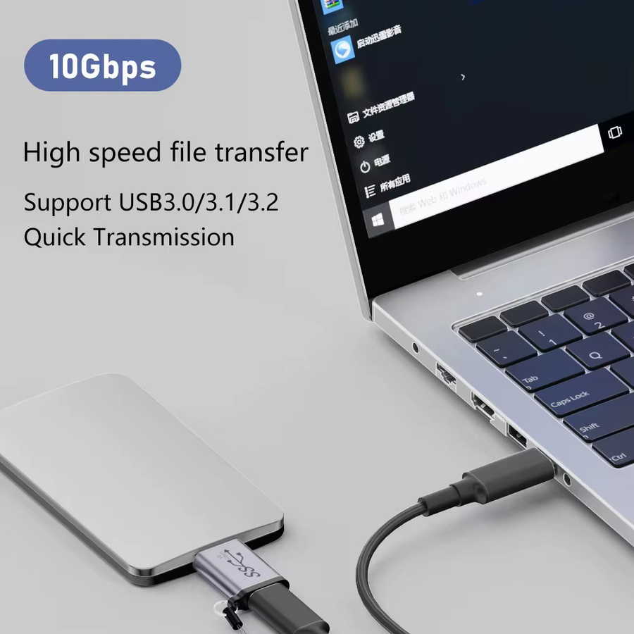 Samsung USB 3.0 Micro B auf Typ C Adapter und USB A auf Micro B Datenübertragungskonverter für Laptop und Festplatten - Bild 4