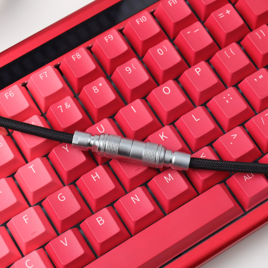 LANO YC8 Federserie Tastaturkabel mit Dual-Programmierungstechnologie USB-A zu USB-C in Schwarz Multicolour für mechanische Tastaturen - Bild 3