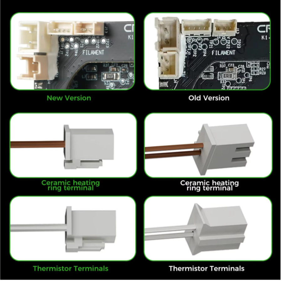 Creality Keramik-Heizblock-Kit neue Version für K1, K1 Max, K1C und K1 SE mit Schnallenanschluss - Bild 2