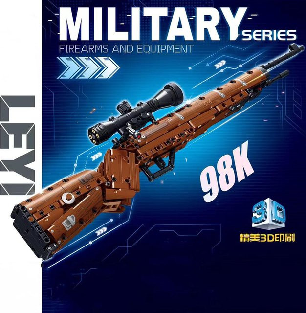 Kar98K Baustein Modell WW2 Waffen Scharfschützengewehr Bausteine 6-12 Jahre - Bild 1