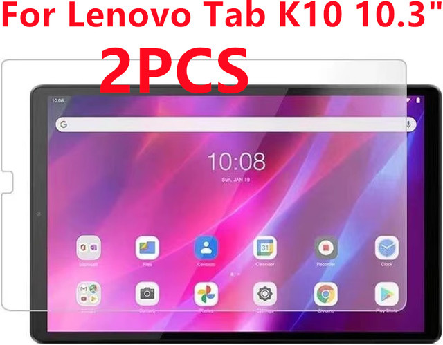 2er-Set Displayschutz aus gehärtetem Glas für Lenovo Tab K10 10,3 Zoll TB-X6C6F X6C6X, transparent und kratzfest - Bild 1