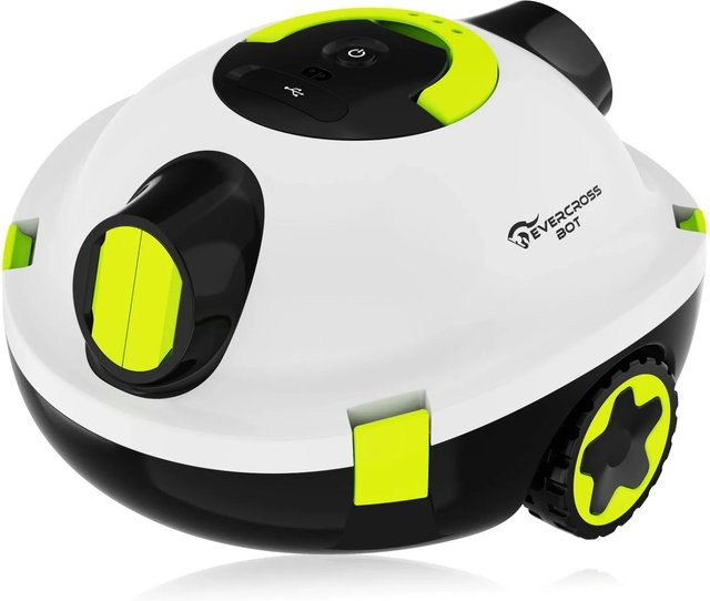 EVERCROSS BOT Y10 Poolroboter Weiß für Fliesen, Vinyl und PVC in oberirdischen sowie unterirdischen Pools mit wiederaufladbarem Akku - Bild 1
