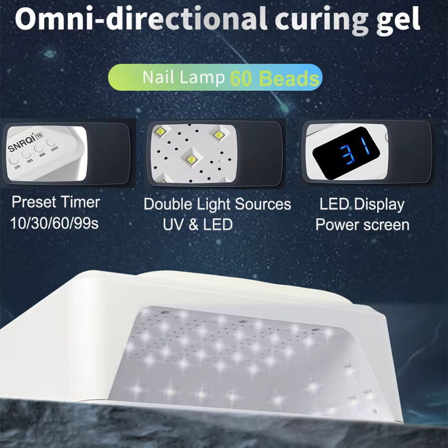 TIMISSFOX UV-LED-Nagellampe, 72 W, 60 LEDs, Unisex - Bild 2