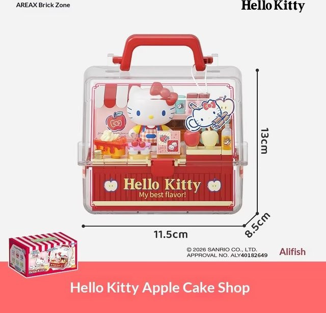 AREA-X Sanrio Hello Kitty Bausteine Puzzle-Spielzeug, Desktop-Ornament - Bild 1