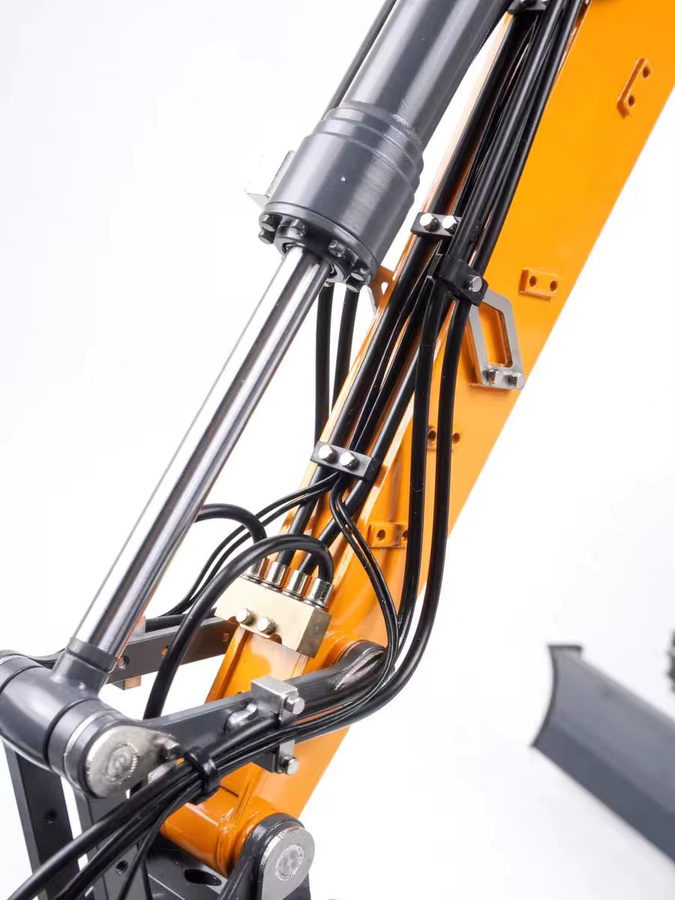 LESU Ketten- und Radbagger LR914, Fahrzeuge, Metall, Gelb - Bild 3